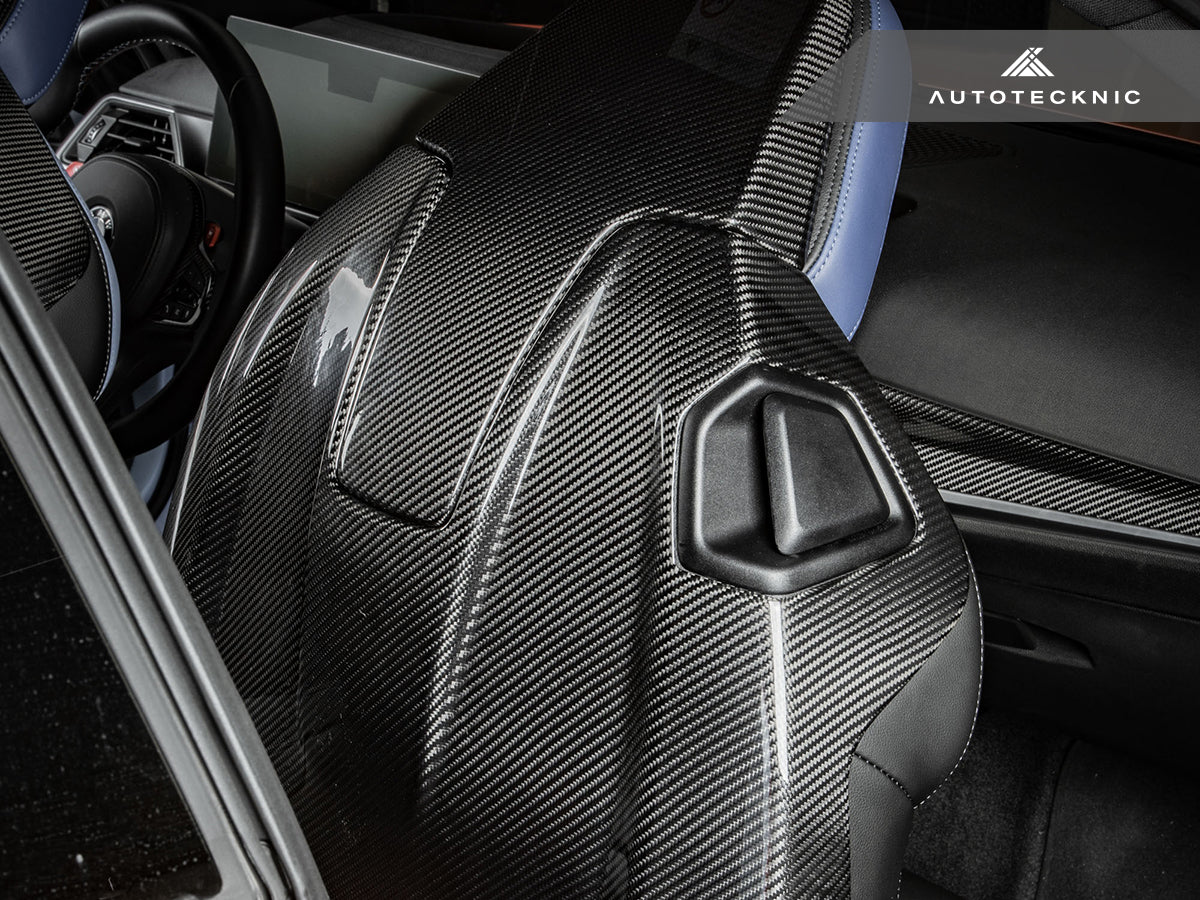 AutoTecknic Dry Carbon Full Seat Back Cover Set - BMW G42 M240I