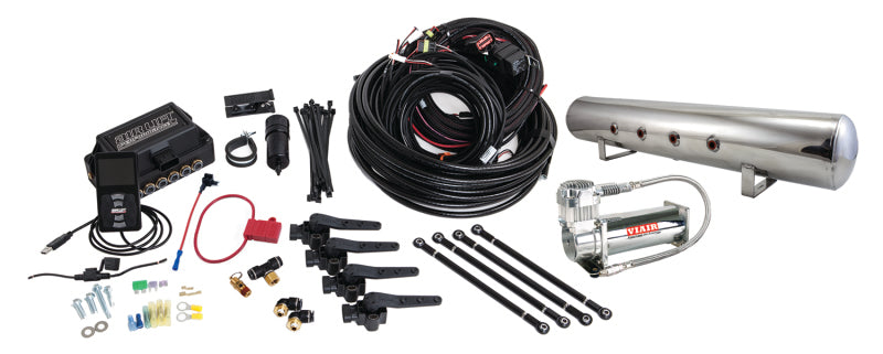 Air Lift Performance 3H (3/8 Air Line 5 Gal Polished Aluminum Tank VIAIR 444C Comp) - 27798