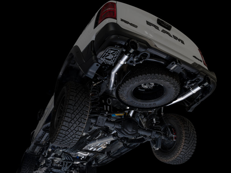 AWE Tuning 2025+ RAM 1500 RHO 3.0 I6 TT 0FG Dual Rear Exit Cat-Back Exhaust - Diamond Black Tips - 3015-33630