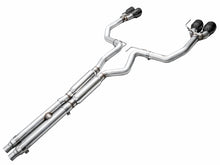 Load image into Gallery viewer, AWE 2024 Ford Mustang GT Fastback S650 RWD Track Edition Cat-Back Exhaust w/ Quad Diamond Black Tips - 3020-43650