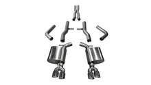 Load image into Gallery viewer, Corsa 2015-2023 Dodge Challenger Hellcat Dual Rear Exit Extreme Exhaust w/ 3.5in Polished Tips - 14989