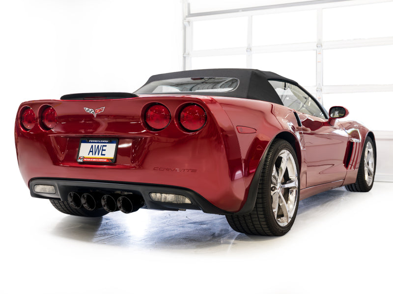 AWE Tuning 09-13 Chevrolet Corvette 6.2L Touring Edition Axle-Back Exhaust w/ Diamond Black Tips - 3015-43662