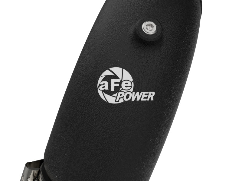 aFe BladeRunner 3-1/2in Aluminum Cold Charge Pipe Black RAM Diesel Trucks 25-26 L6-6.7L (td) - 46-20819-B