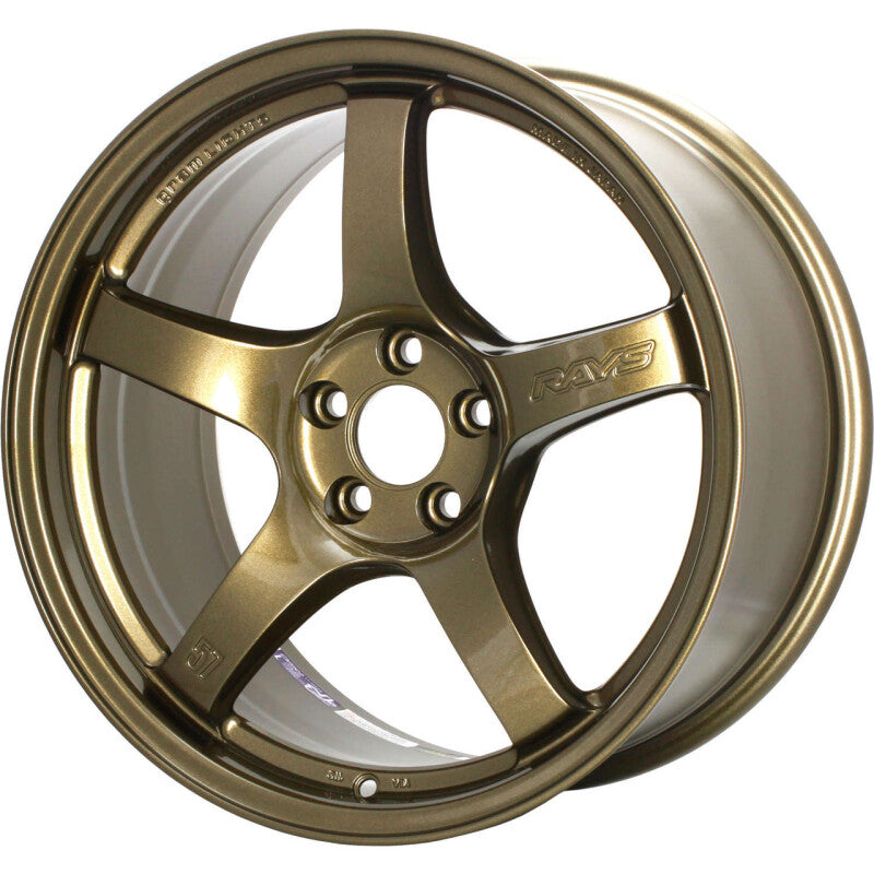 Gram Lights 57CR 18x8.5 +45 5x100 Almite Gold Wheel (Min Order Qty Of 20) - WGCRV45DAGP