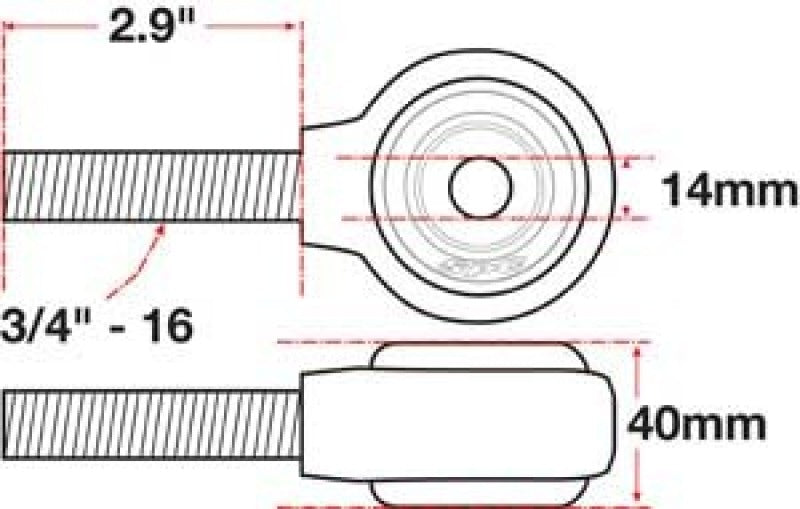 SPC Performance xAxis Rod End Ball Joint