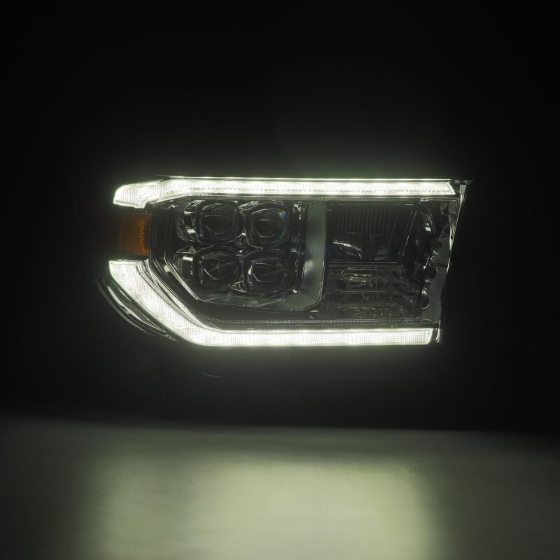 AlphaRex 07-13 Toyota Tundra / 08-17 Sequoia NOVA LED Proj HL Chrome w/Actv Light Seq. Sig + DRL - 880819