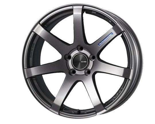 Enkei PF07 18x8 5x100 ET35 Dark Silver Wheel - 490-880-8035DS