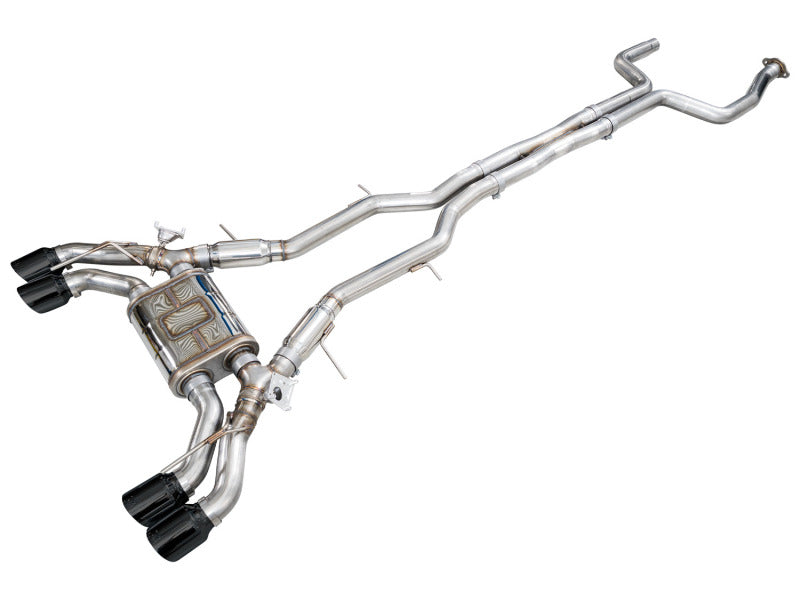 AWE Tuning 22-26 Cadillac CT5-V Blackwing SwitchPath Exhaust - Diamond Black Tips - 3025-43563