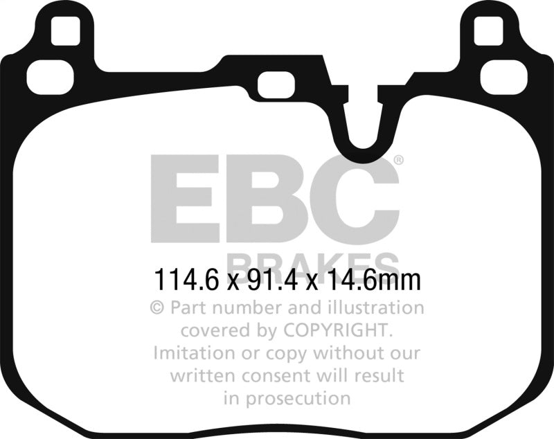 EBC 2015+ Mini Cooper John Cooper Works Redstuff Front Brake Pads - DP32271C
