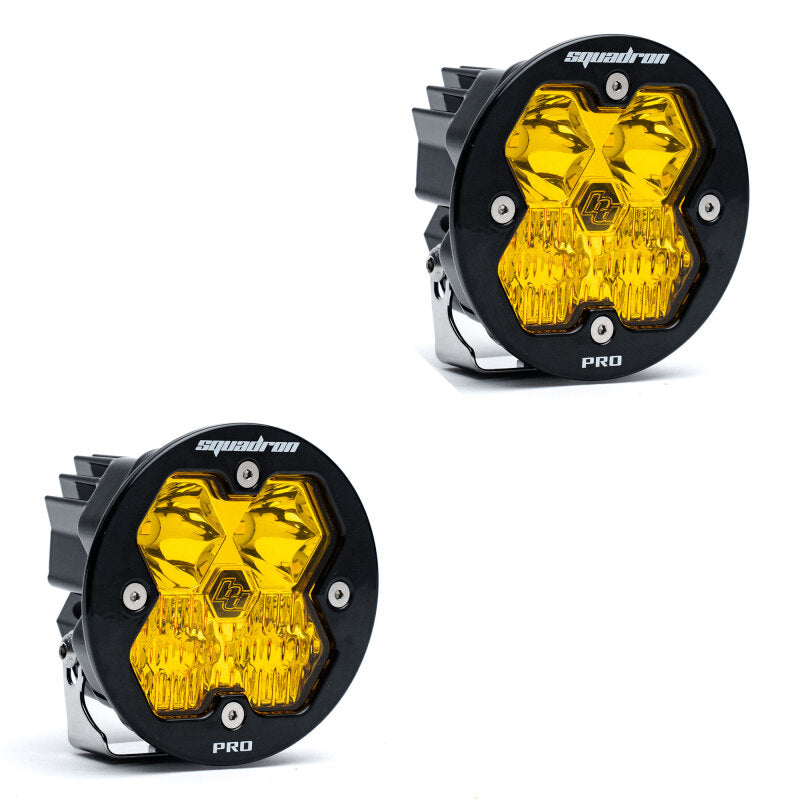 Baja Designs Squadron-R 2.0 Pro (Pair) LED Driving/Combo / No Harness - Baja Amber - 5978132NH