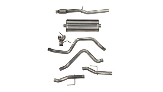 Corsa 2019-2025 Chevy Silverado 5.3L Crew Cab 3in Cat-Back Dual Rear Exit w/ Polished Tip - 21028