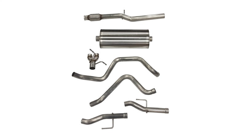Corsa 2019-24  Silverado/Sierra 5.3L V8 3in Dual Rear Exit 157in Wheelbase Catback - Sport (No Tips) - 21043