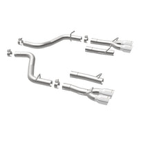 Load image into Gallery viewer, MagnaFlow Axle-Back, SS, 2.5in, Quad Split Rear 3.5in Tip 2015 Dodge Challenger 3.6L V6 - 19218