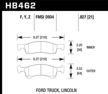 Load image into Gallery viewer, Hawk 03-06 Ford Expedition / 03-06 Lincoln Navigator LTS Street Front Brake - HB462Y.827