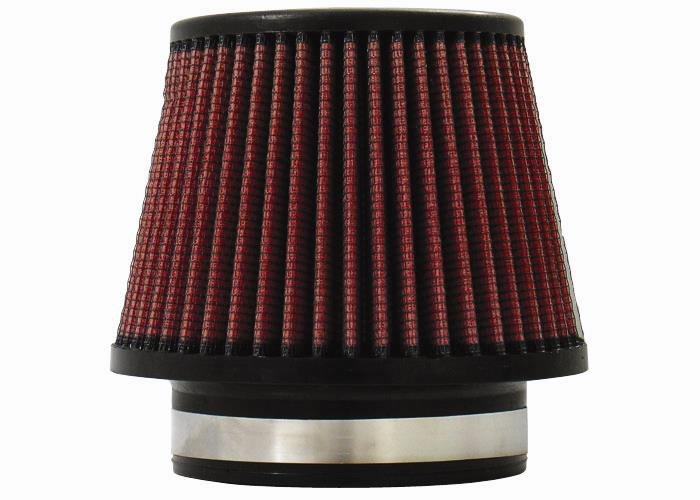Injen High Performance Air Filter - 4.50 Black Filter 6.75 Base / 5 Tall / 5 Top - X-1018-BR