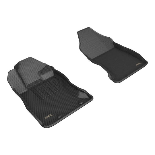 3D MAXpider 22-23 Subaru WRX Kagu Black Floor Mats - Row 1 - L1SB03611509