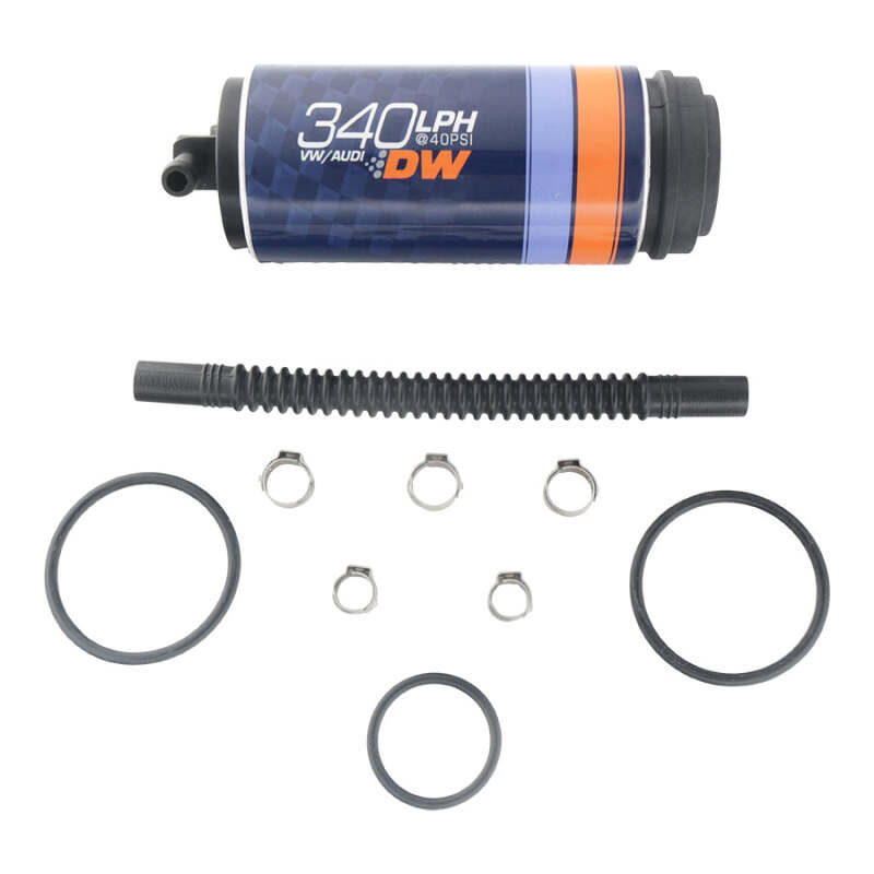 DeatschWerks DW340V Series 340lph In-Tank Fuel Pump w/ Install Kit For VW and Audi 1.8T FWD - 9-354-1025