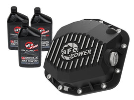 aFe POWER 2021 Ford Bronco w/ Dana M220 Diff Cover w/ Gear Oil Black Street Series w/ Machined Fins