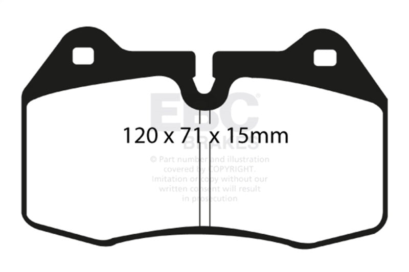 EBC 03-04 Infiniti G35 3.5 (Manual) (Brembo) Yellowstuff Front Brake Pads - DP41644R