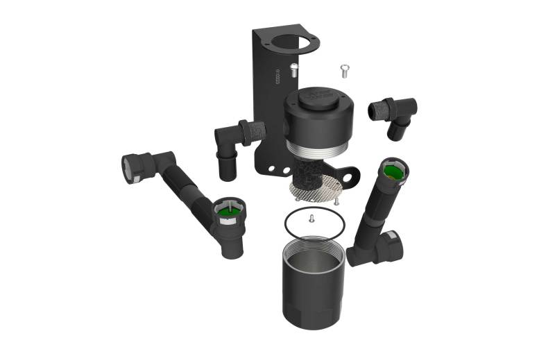 K&N 15-23 Dodge Challenger 6.2L V8 / 15-23 Dodge Charger 6.2L V8 Oil Catch Can - 81-0803