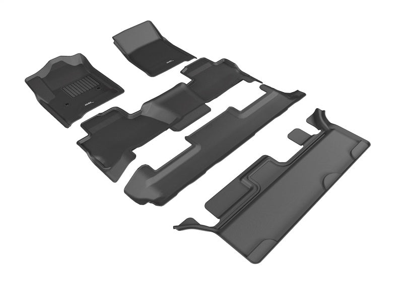 3D MAXpider 15-20 GMC Yukon w/ Bench 2nd Row Kagu Black Full Set - L1GM01401509