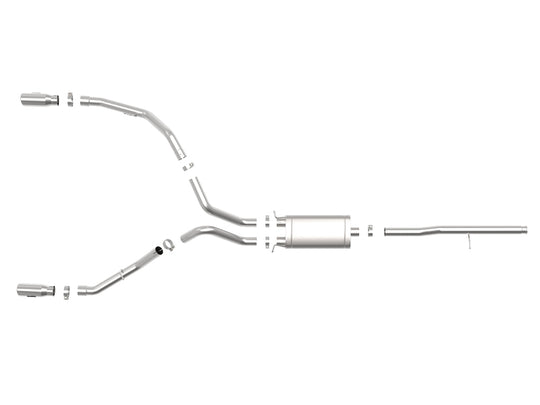 aFe Apollo GT Series 3in 409SS GM Silverado/Sierra 1500 09-19 V6-4.3/V8-4.8/5.3L - Polished - 49-44112-P