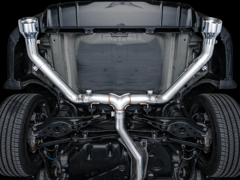 AWE Tuning 22+ Honda Civic Si/Acura Integra Track Edition Cat-Back Exhaust - Dual Chrome Silver Tips - 3020-32331
