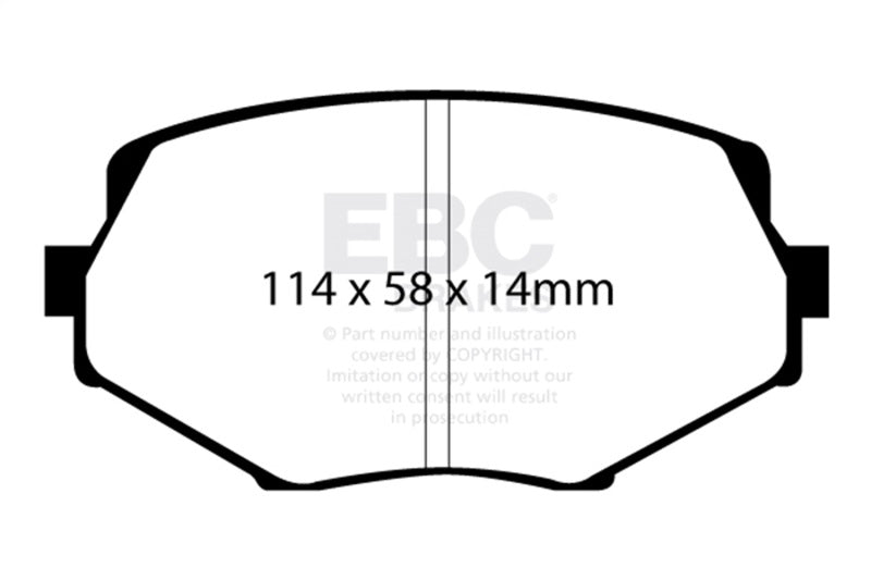 EBC 94-01 Mazda Miata MX-5 Bluestuff Front Brake Pads - DP51002NDX
