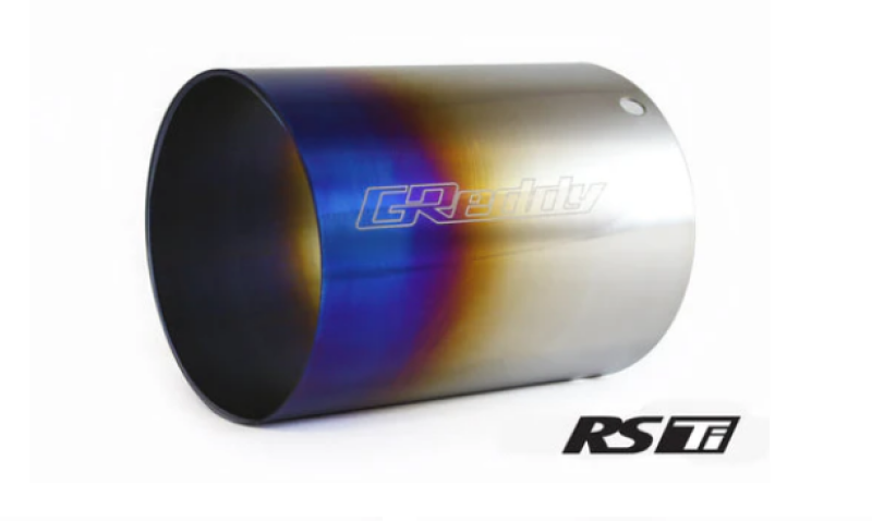 GReddy Burnt Titanium Tip 115mm Diameter 150mm Length (Revolution RS/RS-TI/RS-Race) - 160 Rev RS (L) - 11002102