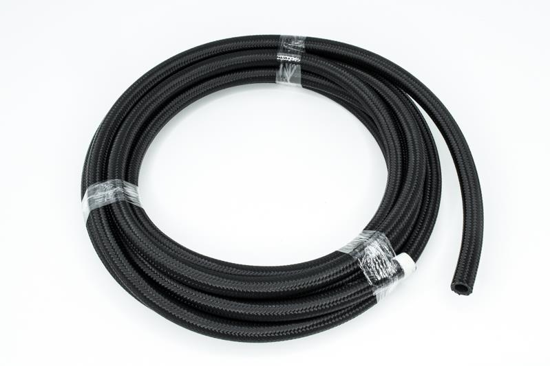 DeatschWerks 8AN Black Nylon Braided CPE Hose 20 Feet - 6-02-0816-20