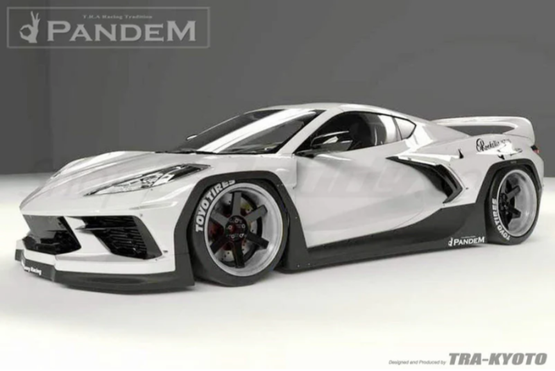 GReddy Pandem RB 2020+ Chevrolet Corvette C8 Complete Wide Body Aero Kit w/ Wing - 66980800