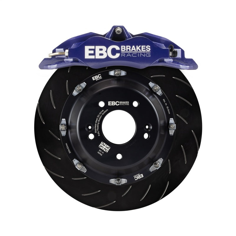 EBC Racing 01-13 Mini Cooper S R53/R56 1.6L Blue Apollo-4 Calipers 330mm Rotors Front Big Brake Kit - BBK019BLU-1