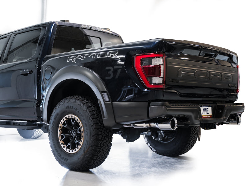 AWE Tuning Gen 3 Raptor SwitchPath Exhaust - Chrome Silver Tips - 3025-32356