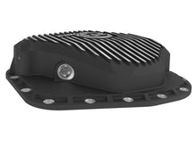 Load image into Gallery viewer, aFe POWER Pro Series Rear Diff Cover Black w/ Machined Fins Ford F-250/350 23-26 (Sterling 11.6) - 46-71490B