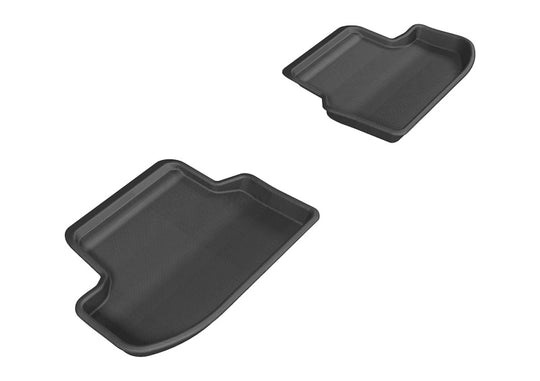 3D MAXpider 2015-2020 BMW 5 Series F10 Kagu 2nd Row Floormats - Black - L1BM05821509