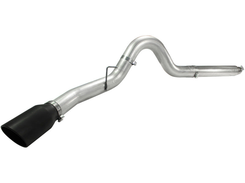 aFe Atlas 5in DPF-Back Aluminized Steel Exh Sys, Ford Diesel Trucks 08-10 V8-6.4L (td) Black tip - 49-03054-B