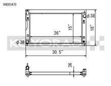Load image into Gallery viewer, Koyo 17-22 Subaru Impreza 2.0L Non-Turbo / 18-22 Crosstrek 2.0/2.5L Non-Turbo Aluminum Radiator - VH093470