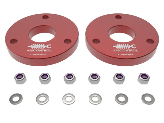 aFe CONTROL 23-24 Chevrolet Colorado ZR2 / GMC Canyon AT4X L4 2.7L (t) 1.25in Leveling Kit - Red - 416-40T002-R