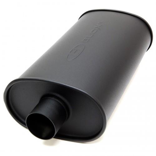 BLOX Racing 2.25 inch SL Sport Muffler - Matte Black - BXEX-00300