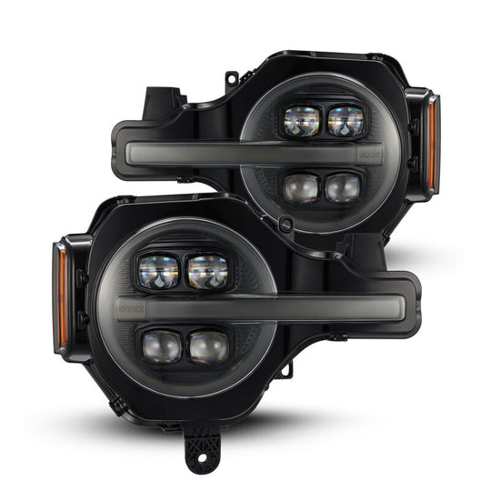 AlphaRex 21-23 Ford Bronco NOVA LED Proj Headlights Alpha-Black w/Activ Light/Seq Signal/DRL - 880259