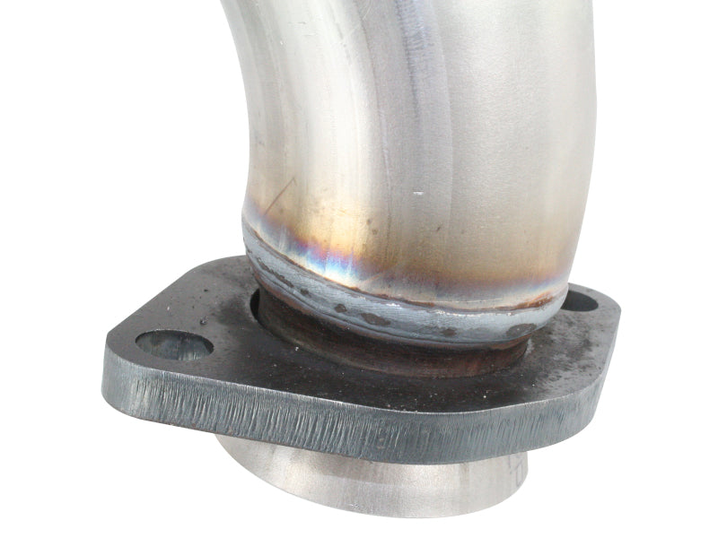 aFe Twisted Steel Delete Down-Pipe and Y-Pipe 2 to 2-1/2in Alum Steel Exhaust 12-16 Jeep Wrangler - 48-06210
