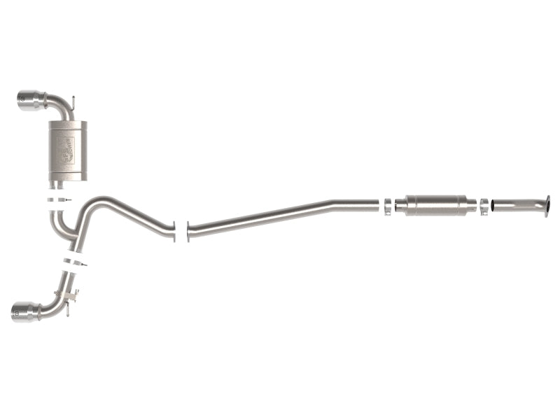 aFe 22-23 Hyundai Kona N L4-2.0L (t) Takeda 3in 304 SS Cat-Back Exhaust System w/ Polished Tips - 49-37033-P