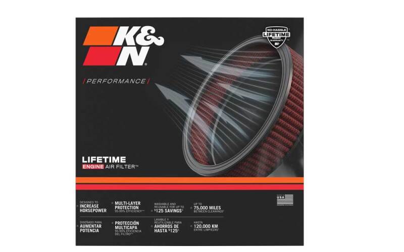 K&N Round Air Filter Assembly - 60-1330