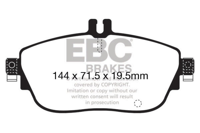 EBC 13+ Mercedes-Benz CLA250 2.0 Turbo Greenstuff Front Brake Pads - DP22165
