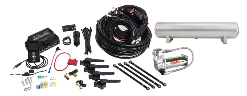 Air Lift Performance 3H (1/4 Air Line 4 Gal 5-Port Raw Aluminum Tank VIAIR 444C Comp) - 27692