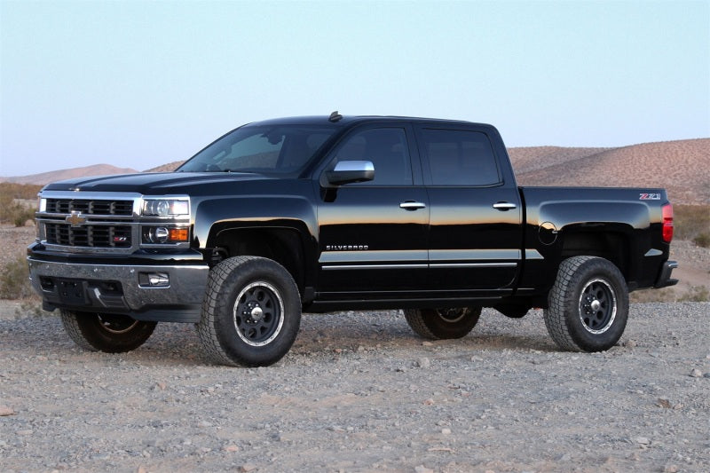 Fabtech 14-18 GM K1500 w/OE Alum. UCA 4in Uniball UCA System w/DL 2.5 Coilovers & Rear DL Shocks - FTS21206