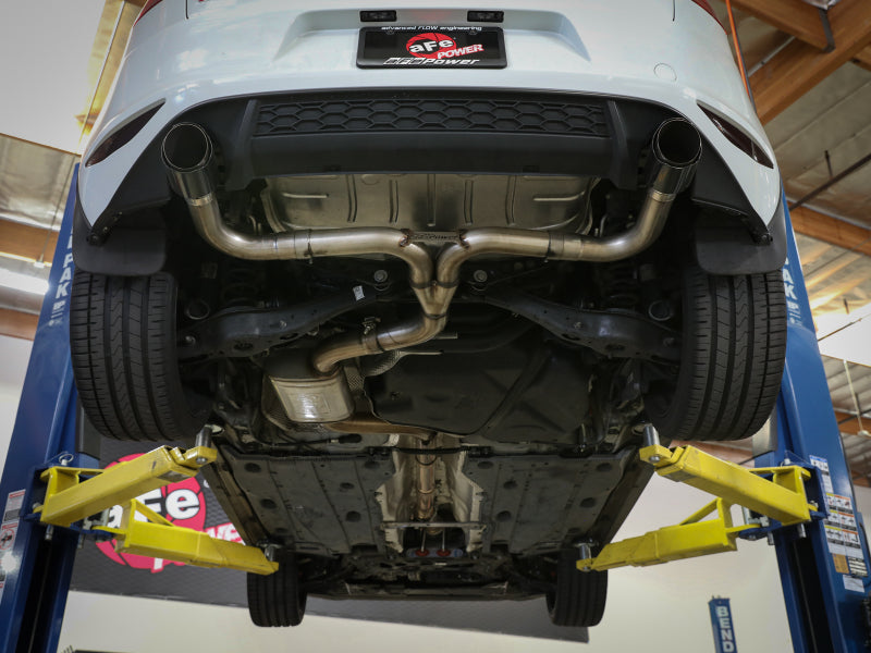 aFe MACH Force-Xp 3 IN to 2-1/2 IN Stainless Steel Cat-Back Exhaust Carbon Volkswagen GTI 15-17 - 49-36418-C