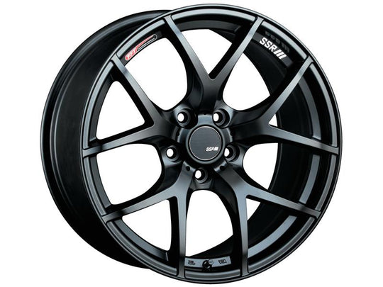 SSR GTV03 18x8.5 5x114.3 40mm Offset Flat Black Wheel 05-07 STI / 11+ tC - T618850+4005GMB