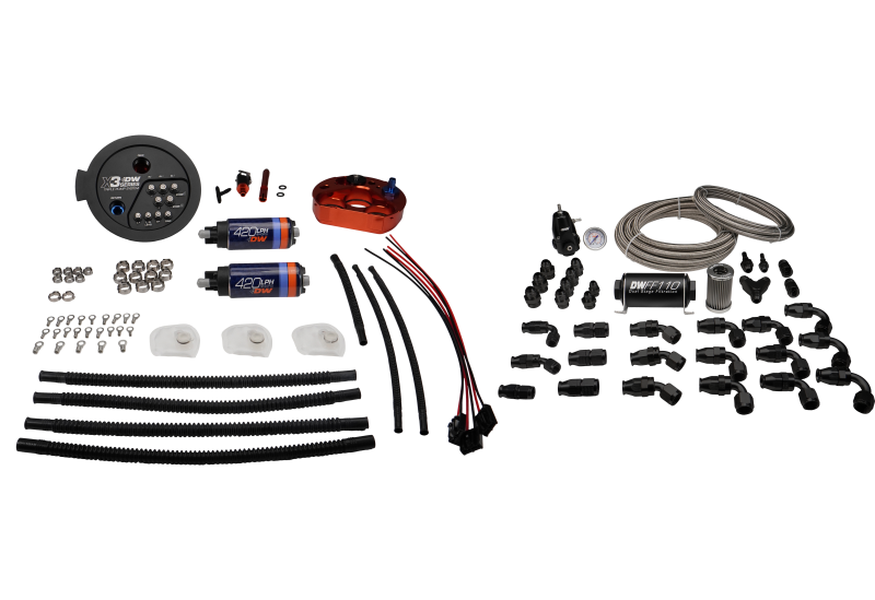 DeatschWerks A90/91 Supra/G8X BMW M3/M4 Fuel Pump Module w/ Dual DW420 Pumps and PTFE Return - 9-422-627-7080