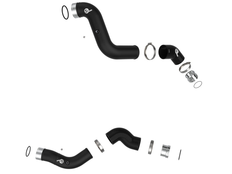 aFe 23-25 GM Colorado/Canyon L4-2.7L BladeRunner Aluminum Hot and Cold Charge Pipe Kit - Black - 46-20744-B